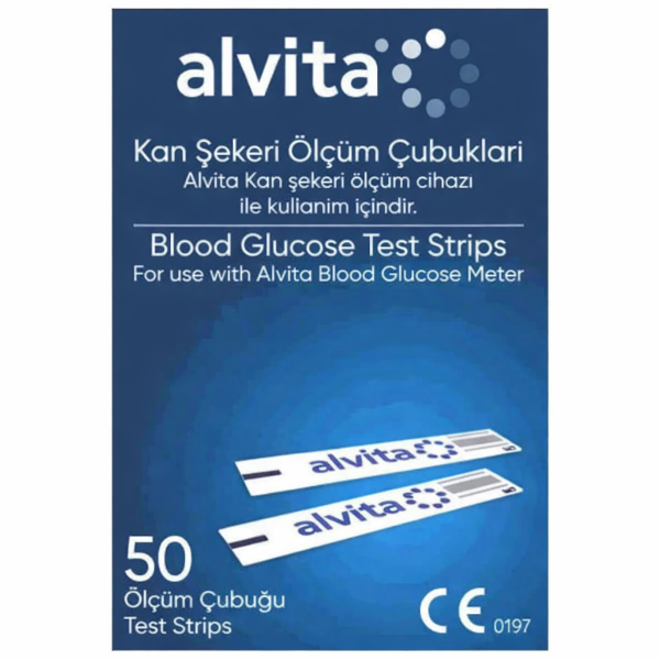 Alvita Şeker Ölçüm Stripi 50'li